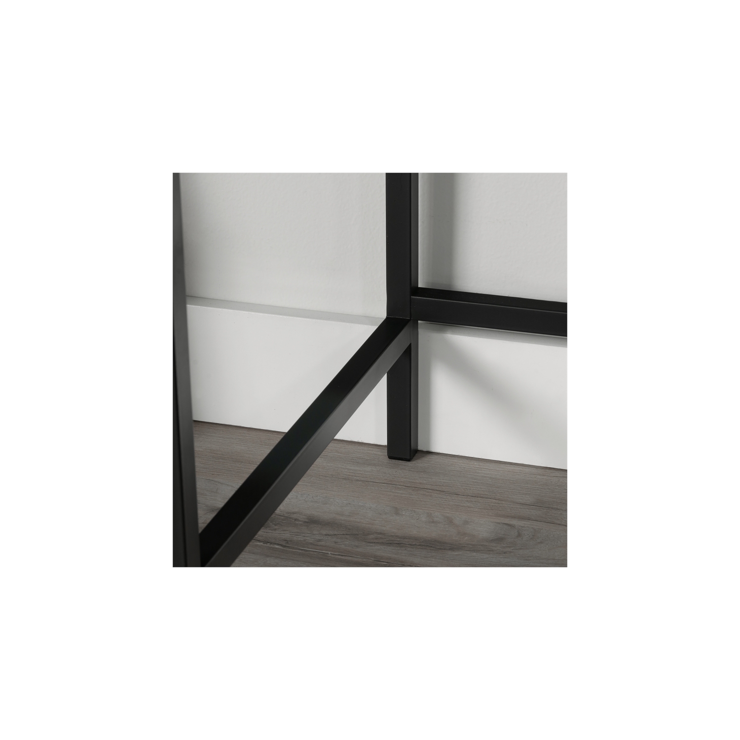 Sauder – Bureau en bois d’ingénierie et en métal Market Commons, noyer riche