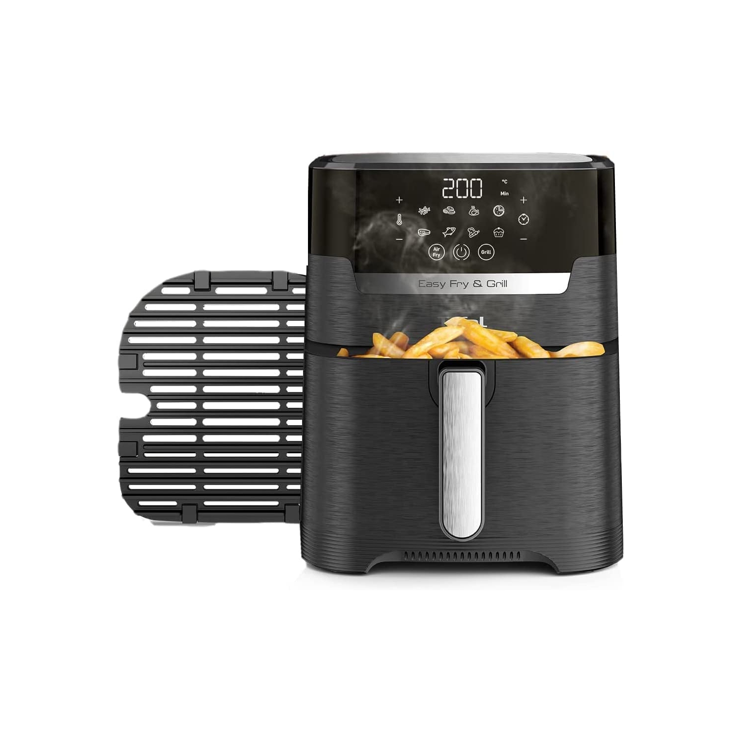 Easy Fry Air Fryer & Grill 2 In1 XL Air Fryer, 4.2L Low Oil Healthy Air Fryer, Programmable Digital Touchscreen & Nonstick Basket