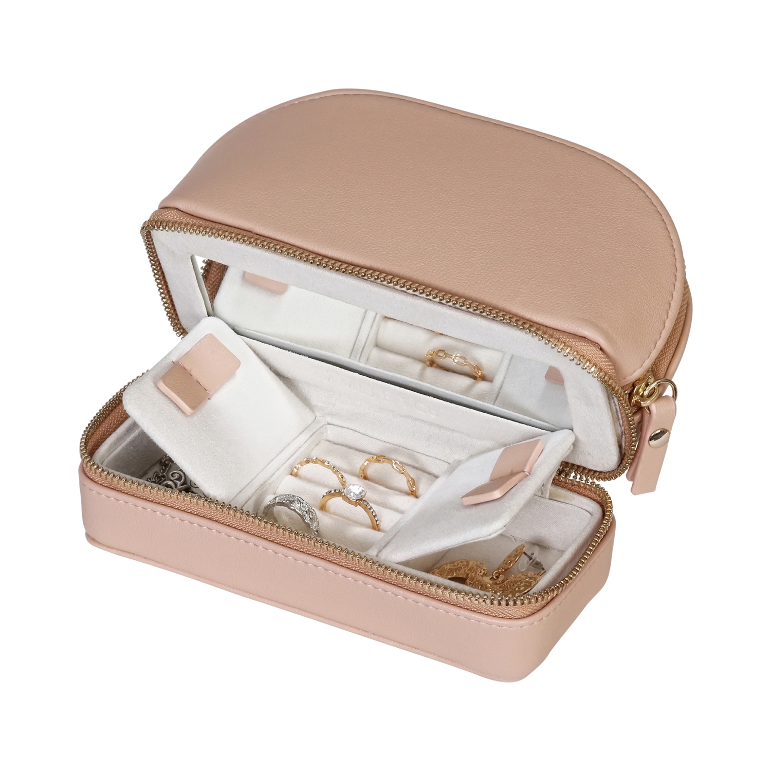 Coffret à bijoux de voyage en cuir végétalien et Co Duo de Gunther Mele en cuir végétal