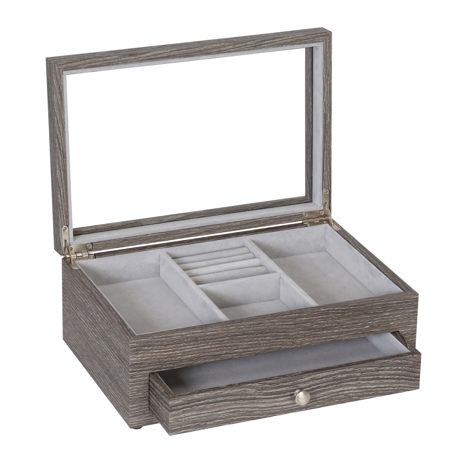 Coffret à bijoux en bois gris Ardene de Gunther Mele et Co