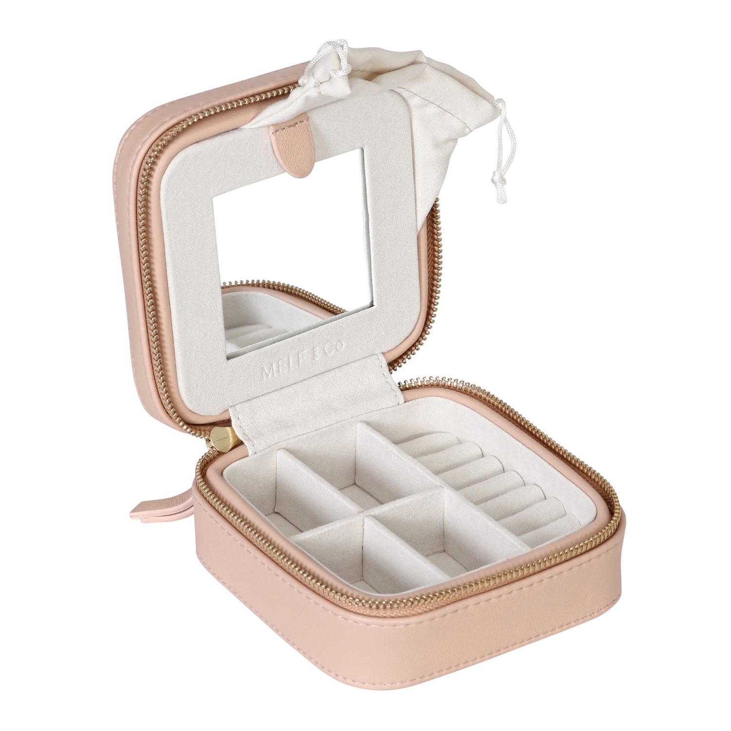 Coffret à bijoux de voyage en cuir végétalien Stow and Go de Gunther Mele et Co