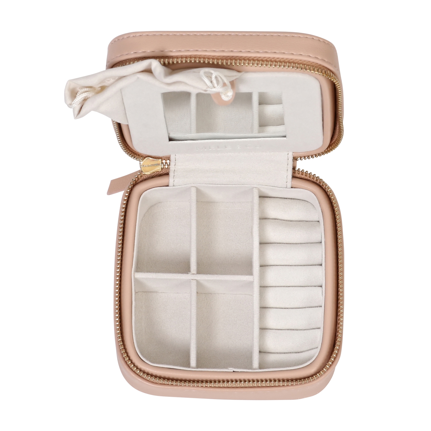 Coffret à bijoux de voyage en cuir végétalien Stow and Go de Gunther Mele et Co