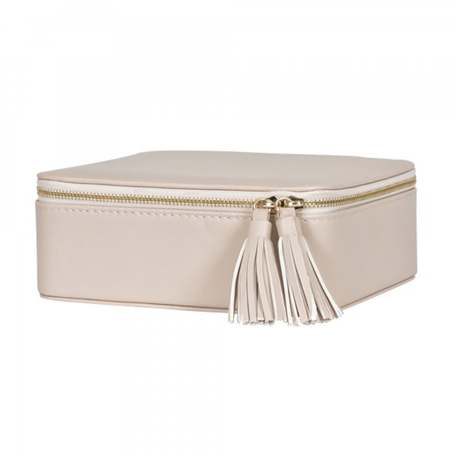 Étui à bijoux de voyage en similicuir havane Shiloh de Gunther Mele et Co