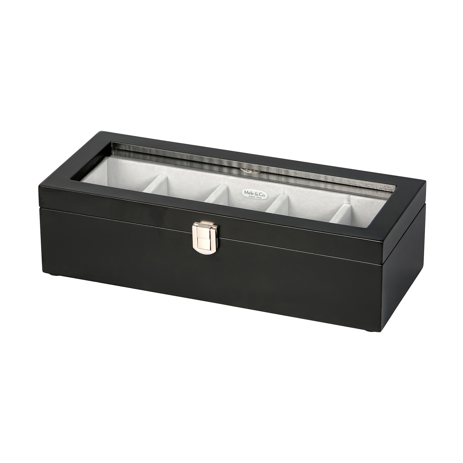 Coffret en bois pour montres avec plateau en verre Co Tate de Gunther Mele