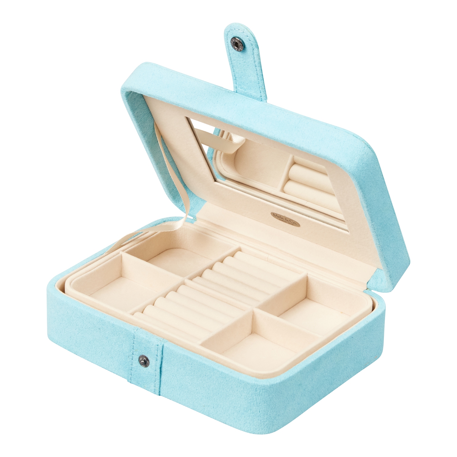 Gunther Mele et Co Giana – Coffret à bijoux en peluche avec plateau amovible