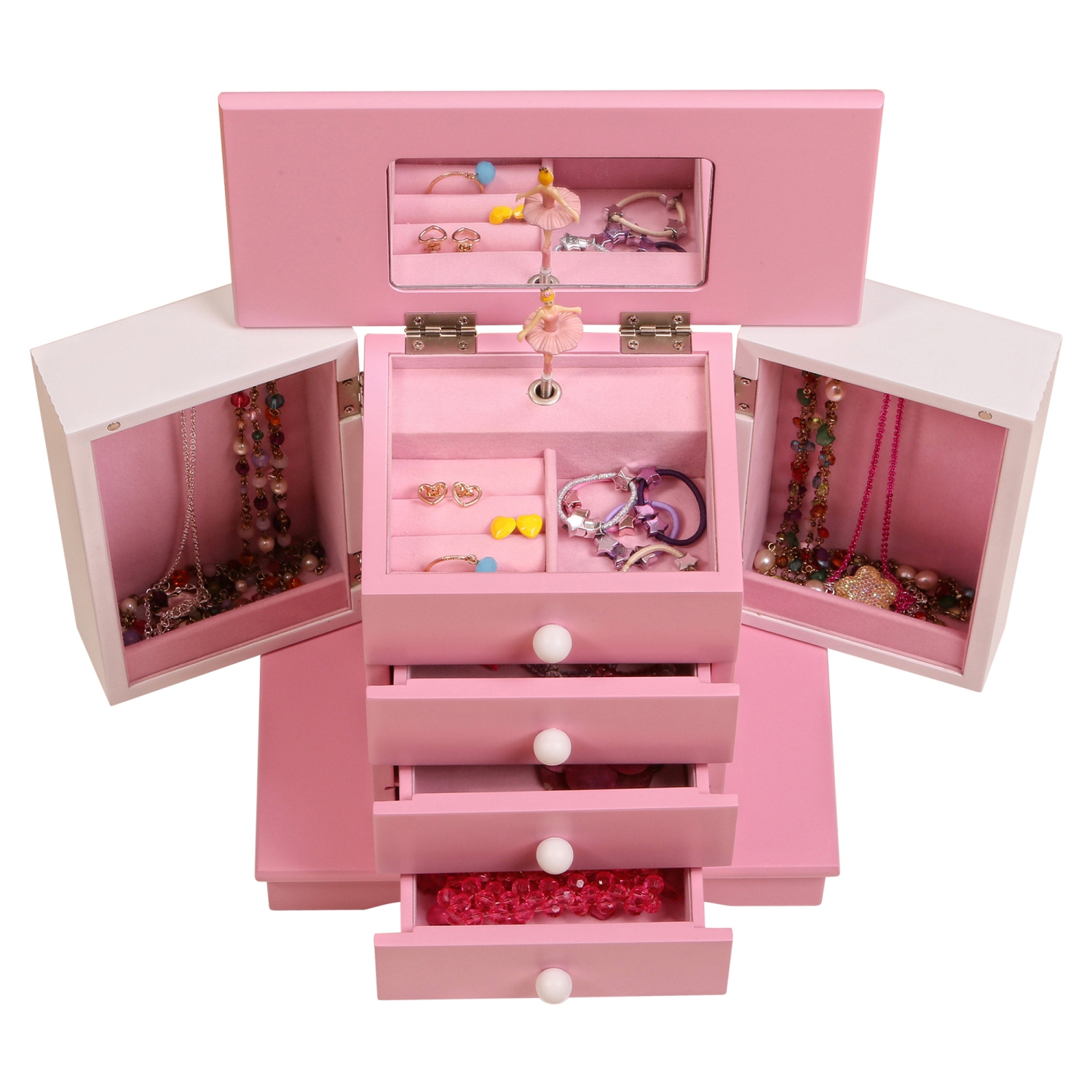 Coffret à bijoux musical en bois Ballerina pour filles de Gunther Mele et Co Elise