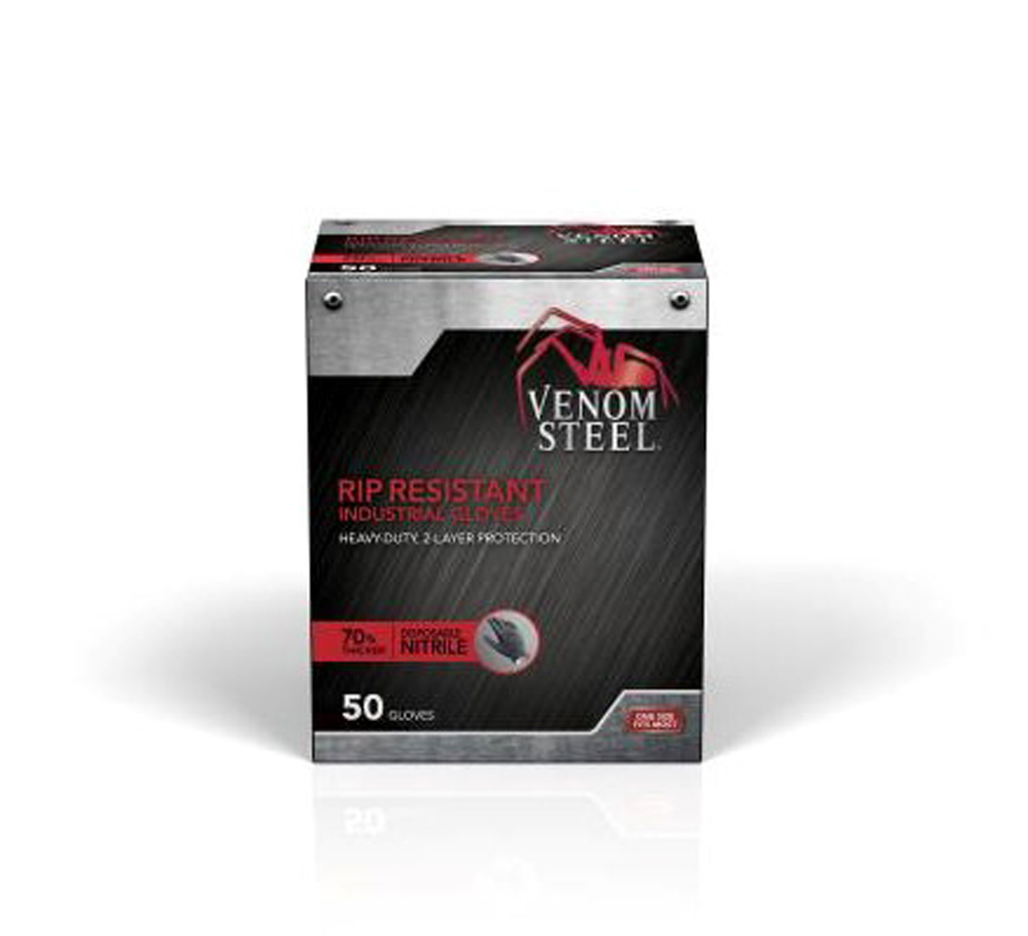 Gants en nitrile Venom Steel de Medline - 50 unités