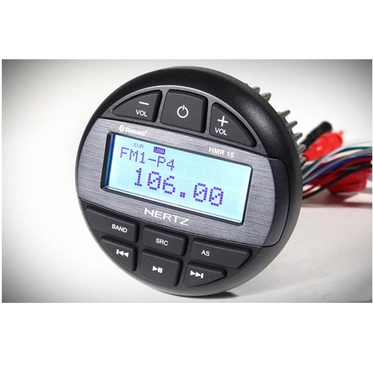 Hertz HMR-10 Récepteur multimédia numérique marin Récepteur style jauge AM/FM/WB/USB Bluetooth 50 W x 4