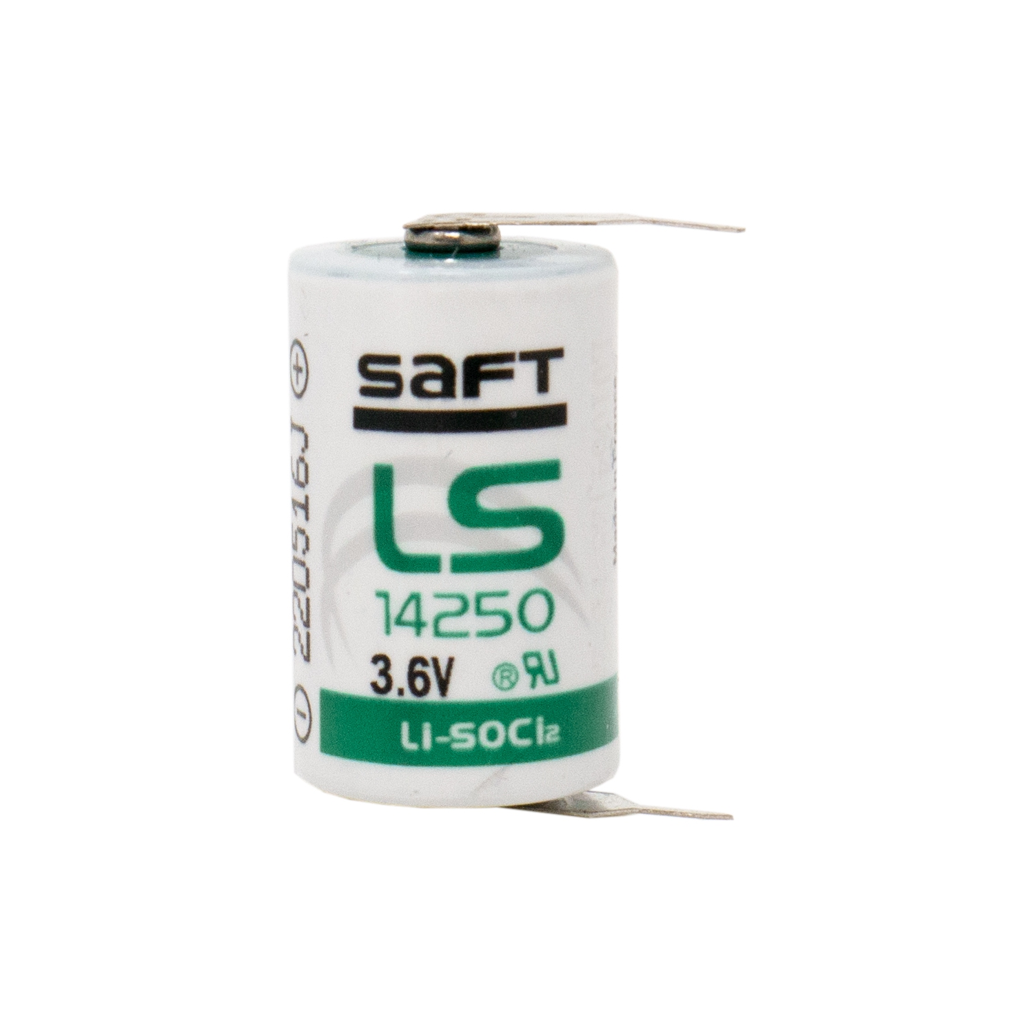 Saft LS14250 3.6V Lithium Battery w/ Solder pins