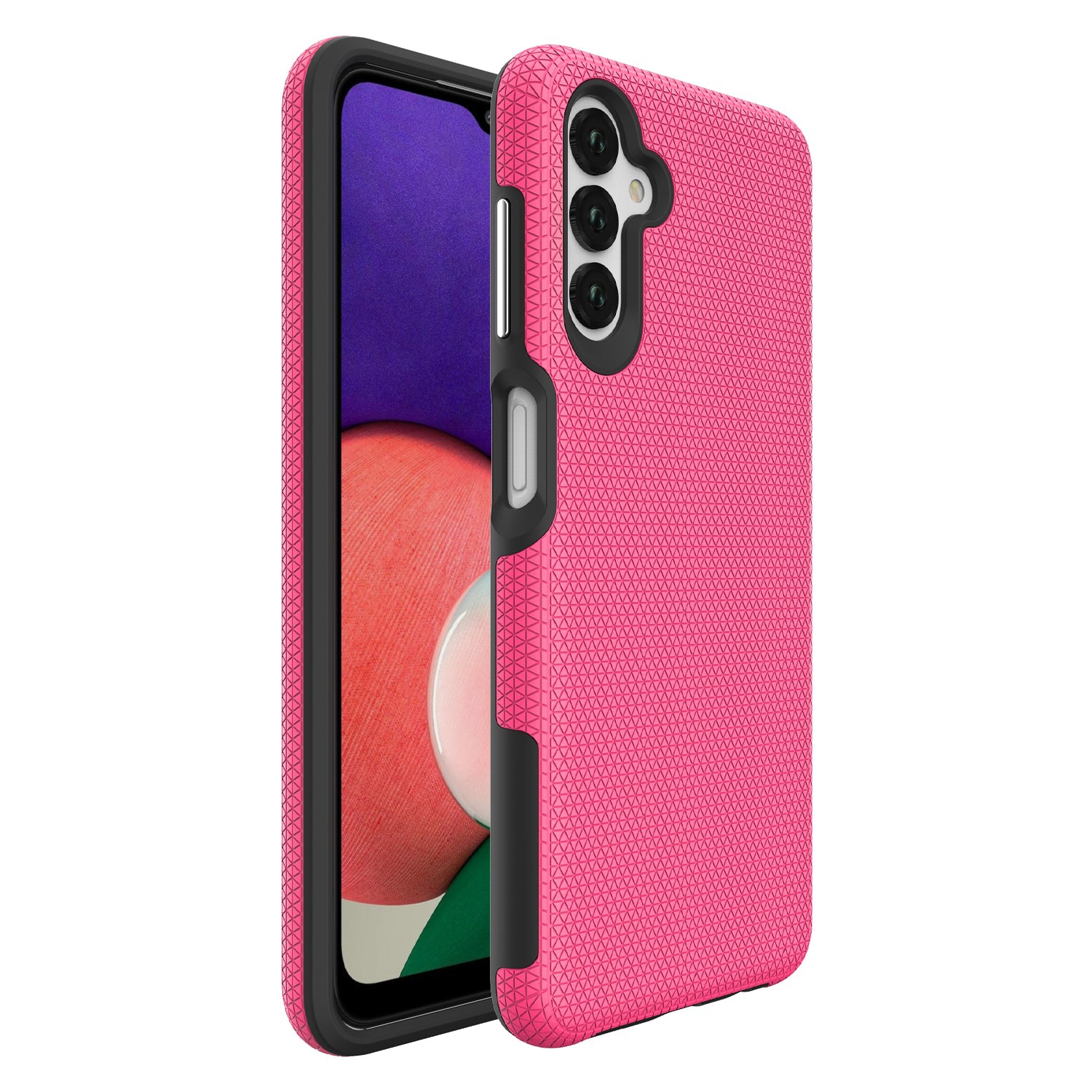 【CSmart】 Slim Fitted Hybrid Hard PC Shell Shockproof Scratch Resistant Case Cover for Samsung Galaxy A14 5G, Hot Pink