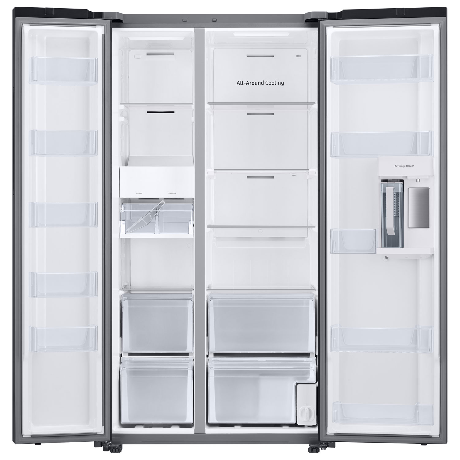 Samsung Bespoke 36" 22.6 Cu. Ft. Side-By-Side Refrigerator w/ Water Dispenser - White
