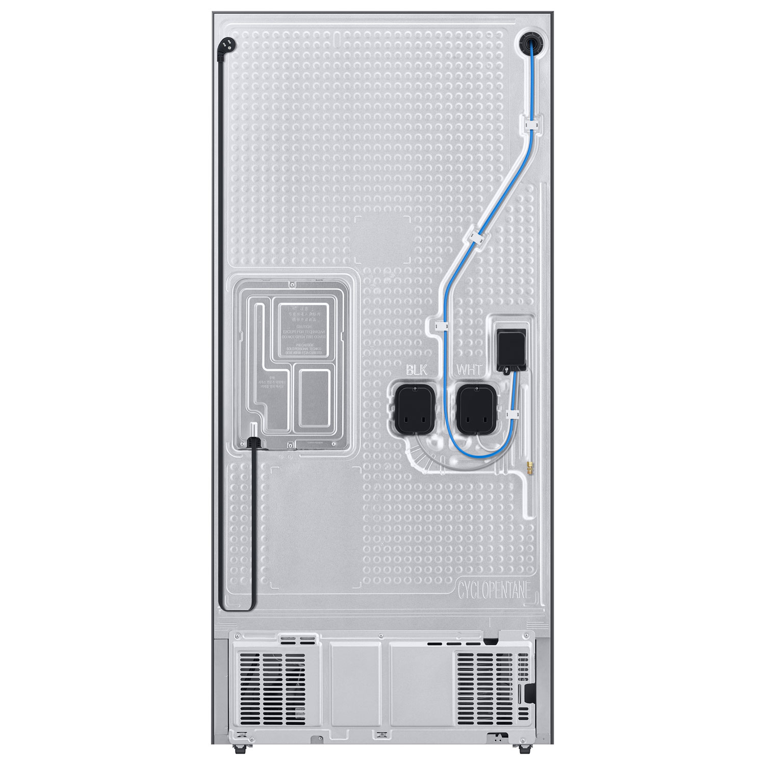 Réfrigérateur deux portes 24,5 pi³ 33 po avec distributeur d'eau de Samsung - Inox