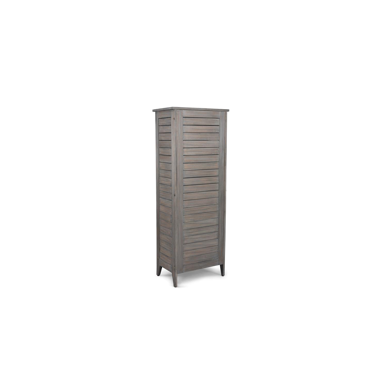 Homestyles Maho Wood Storage Cabinet in Gray
