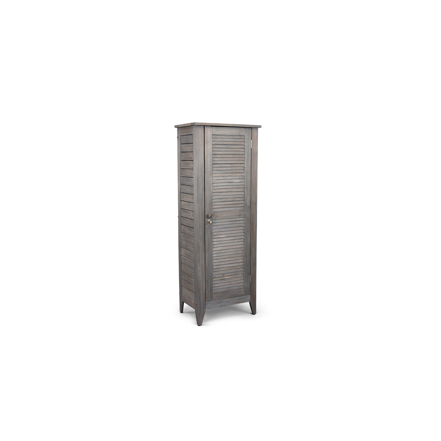Homestyles Maho Wood Storage Cabinet in Gray