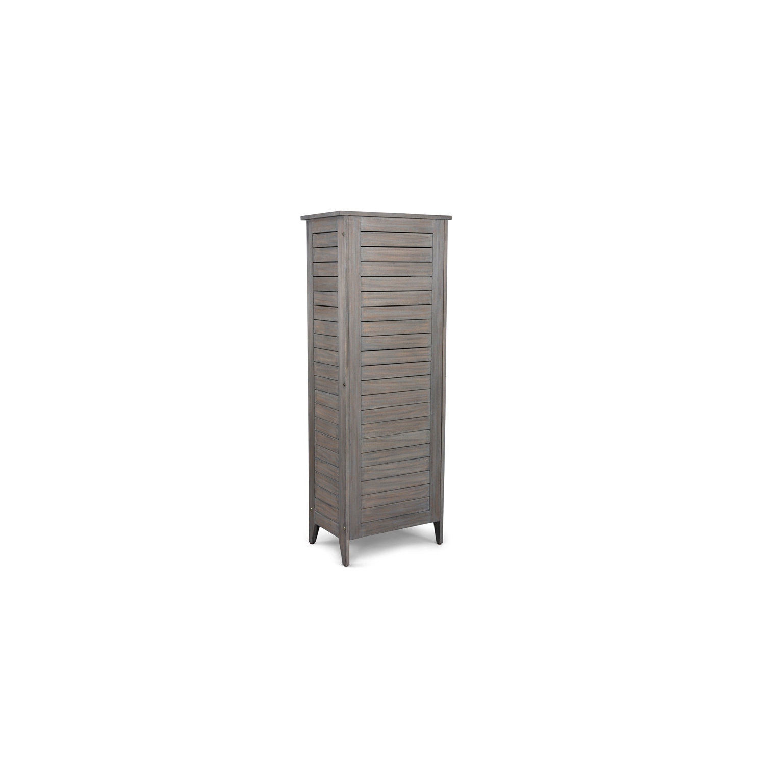 Homestyles Maho Wood Storage Cabinet in Gray