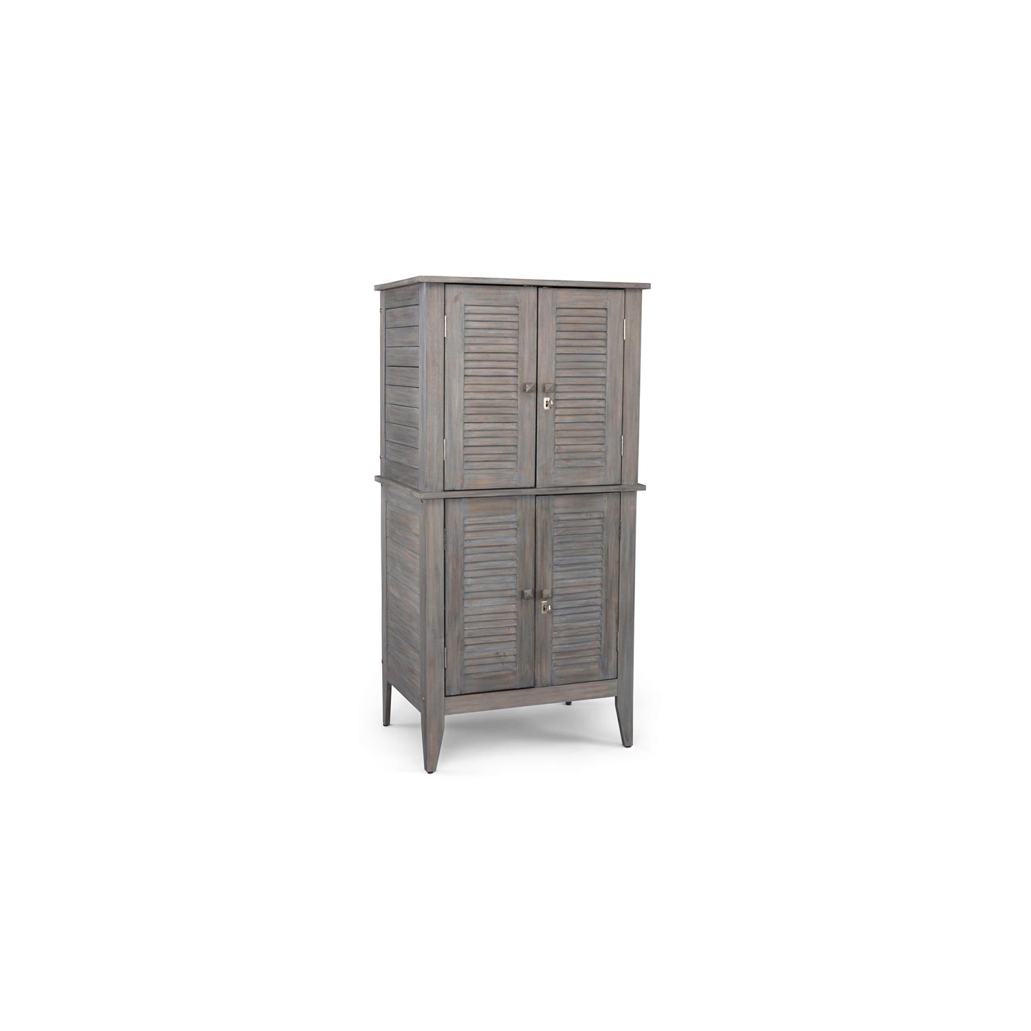 Homestyles Maho Wood Storage Cabinet in Gray