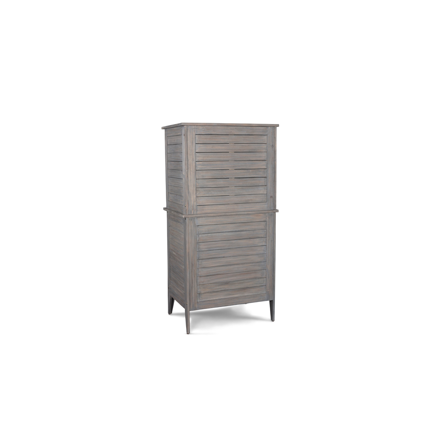 Homestyles Maho Wood Storage Cabinet in Gray