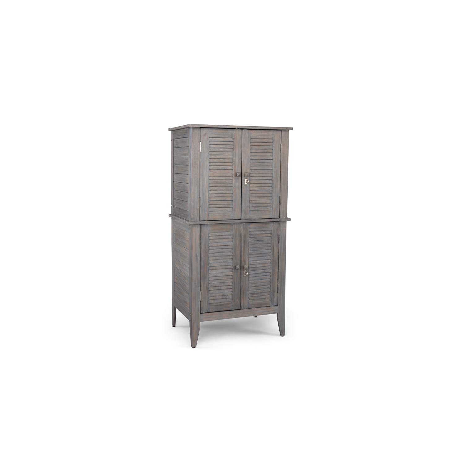 Homestyles Maho Wood Storage Cabinet in Gray