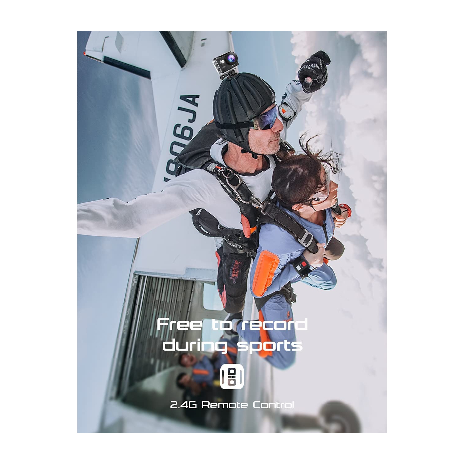 Apexcam 4K 20MP WiFi Action Camera Underwater Waterproof Camera Sports Camera Camcorder