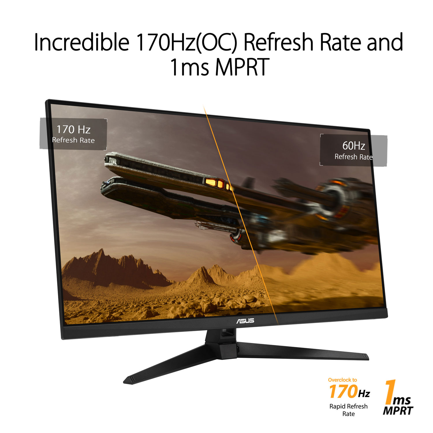 Moniteur de jeu DEL FreeSync VA WQHD 1440p 170 Hz 1 ms 31,5 po TUF d'ASUS