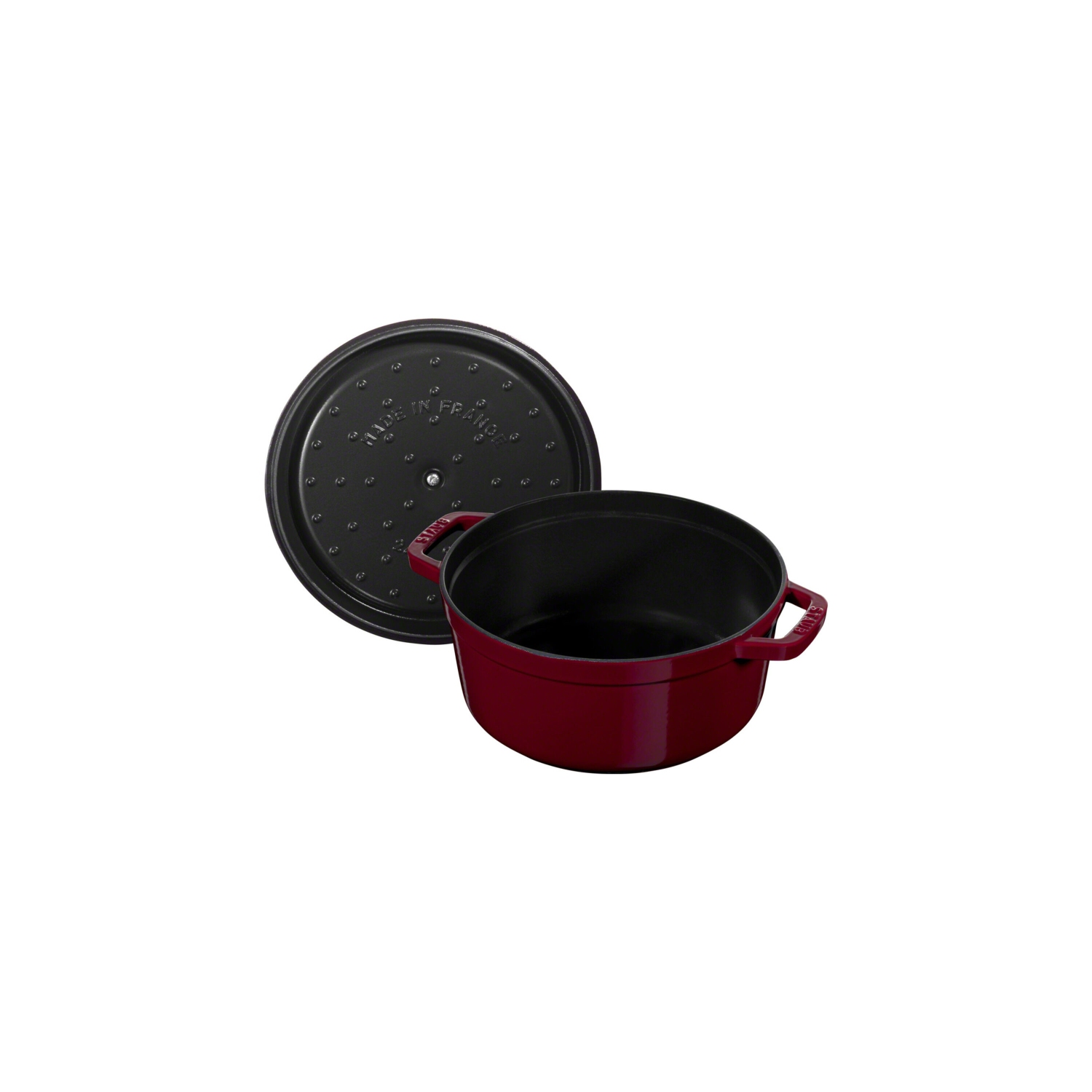 STAUB La Cocotte 3.7 L Cast Iron Round Cocotte, Bordeaux