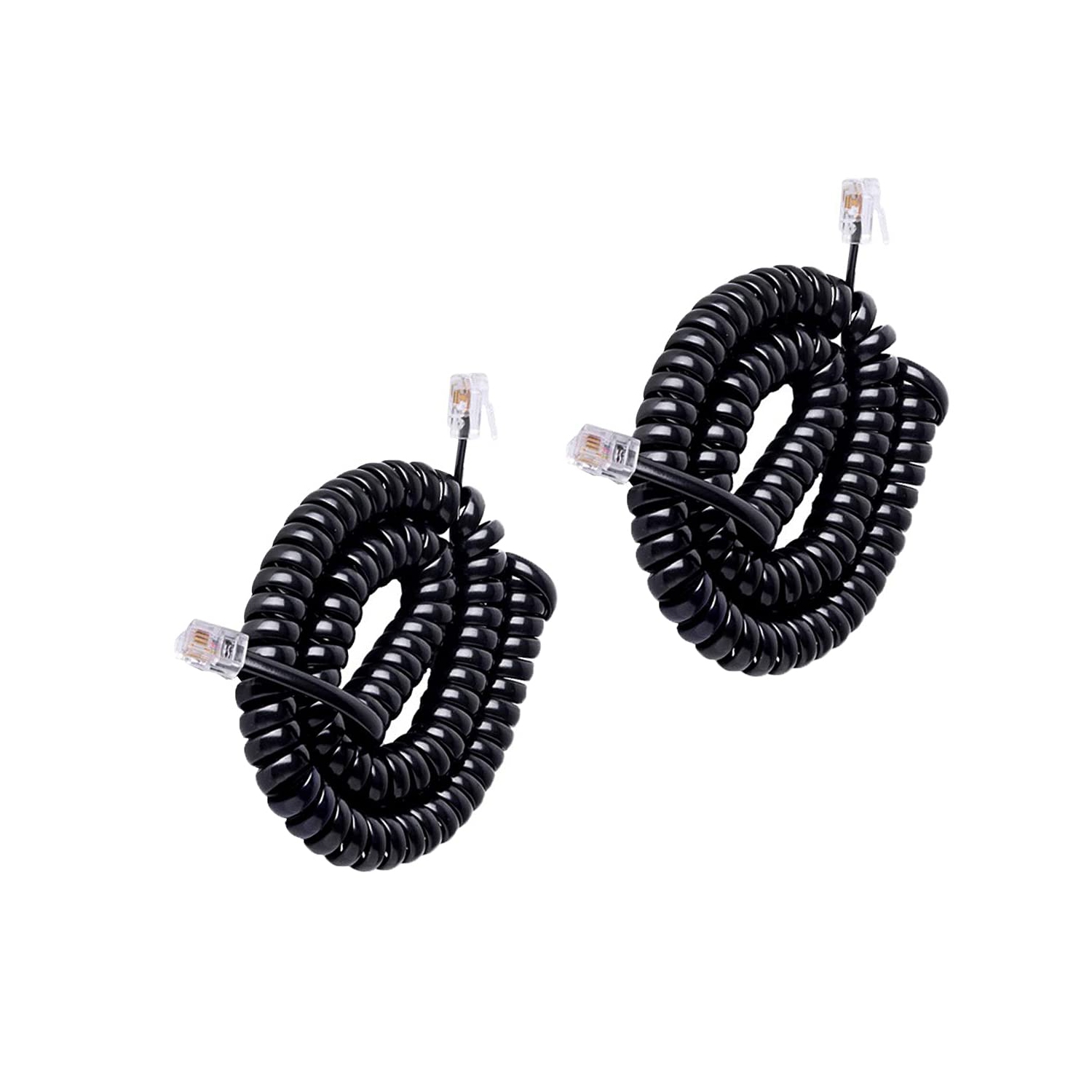 Cordon téléphonique, 2 pièces, cordon téléphonique, câble de combiné, câble de combiné téléphonique Landline, câble RJ9 4P4C 3 m/10 pi