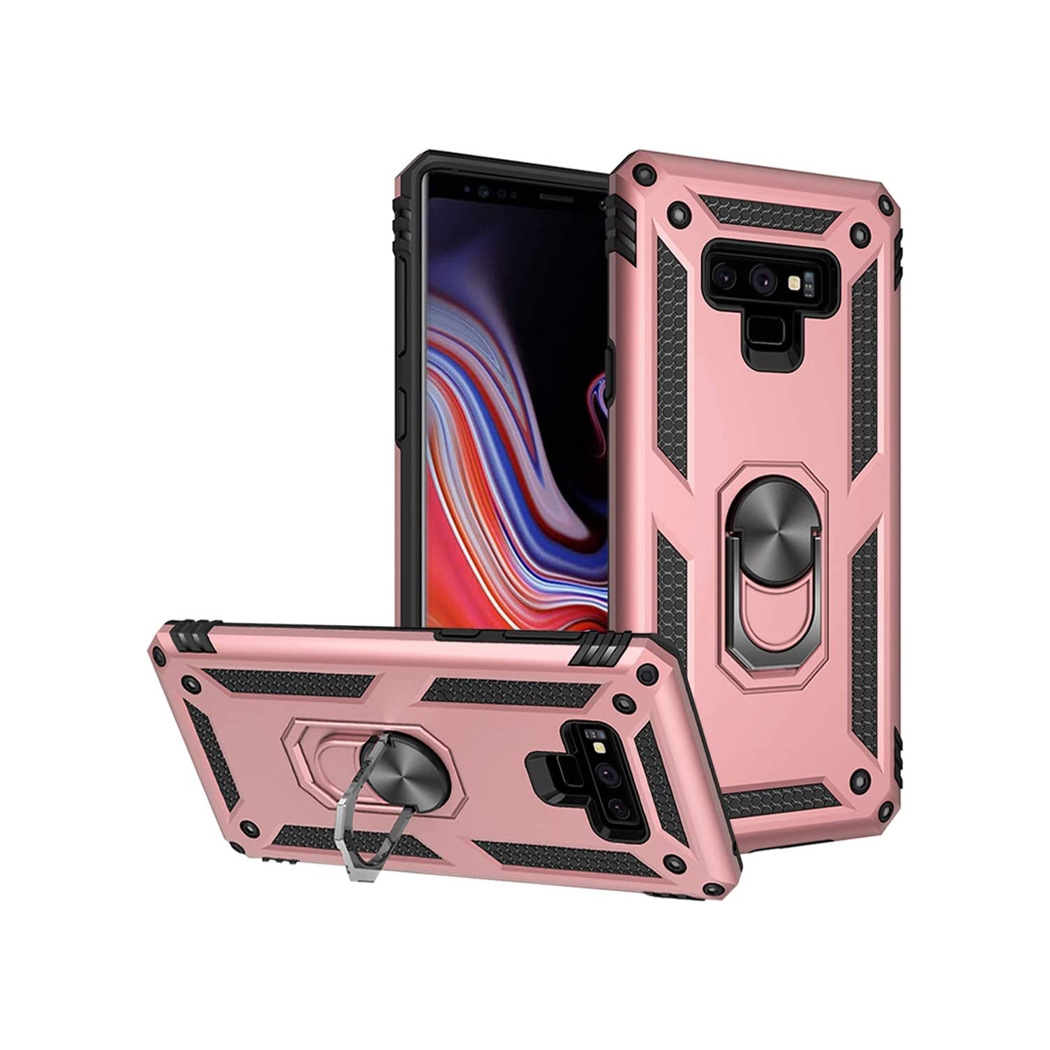 Étui pour Galaxy Note 9/étui pour téléphone Galaxy Note 9 de Samsung, [militaire] [anneau en métal][support magnétique] Defender Heavy