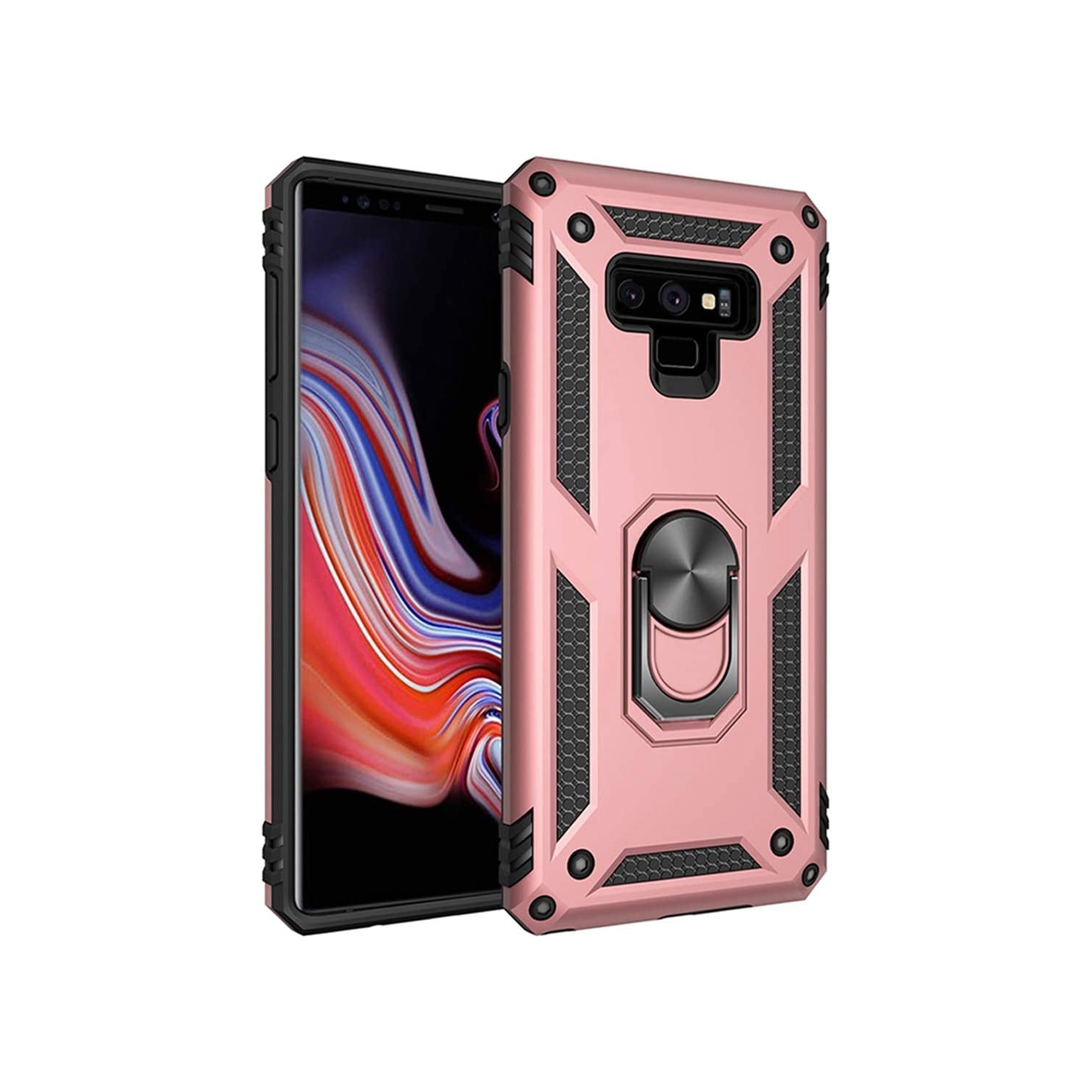 Étui pour Galaxy Note 9/étui pour téléphone Galaxy Note 9 de Samsung, [militaire] [anneau en métal][support magnétique] Defender Heavy