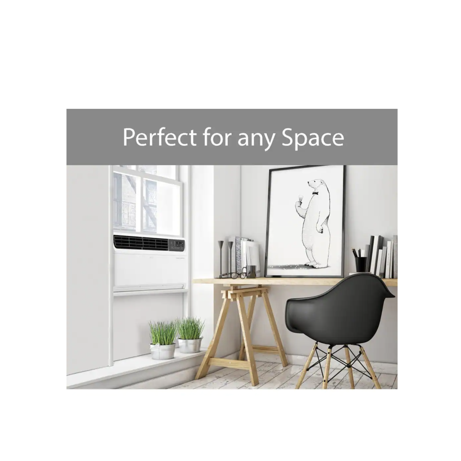 LG 12,000 BTU Dual Inverter Smart Window Air Conditioner, Cools 550 Sq.Ft, Ultra Quiet, 35% Energy Savings, Works w/ LG ThinQ, Alexa, Google & Remote