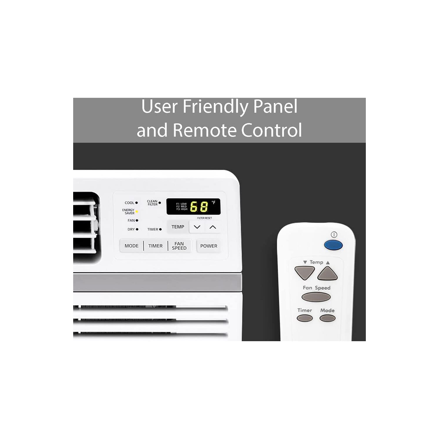 Climatiseur de fenêtre LG 12 000 BTU, refroidit 550 pieds carrés., fonctionnement silencieux, télécommande, 3 vitesses de refroidissement, 115 V