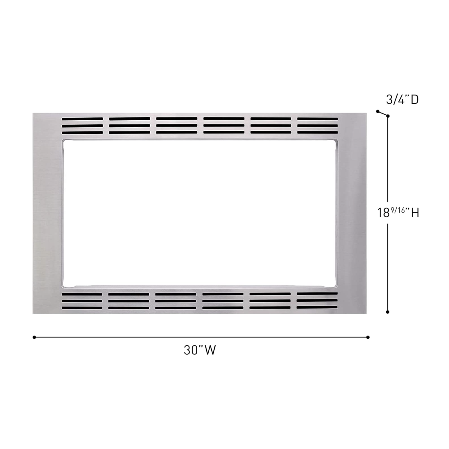 Panasonic 30-inch Trim Kit for Panasonic 2.2 cu ft Microwave Ovens - Stainless Steel (NN-TK932SS)