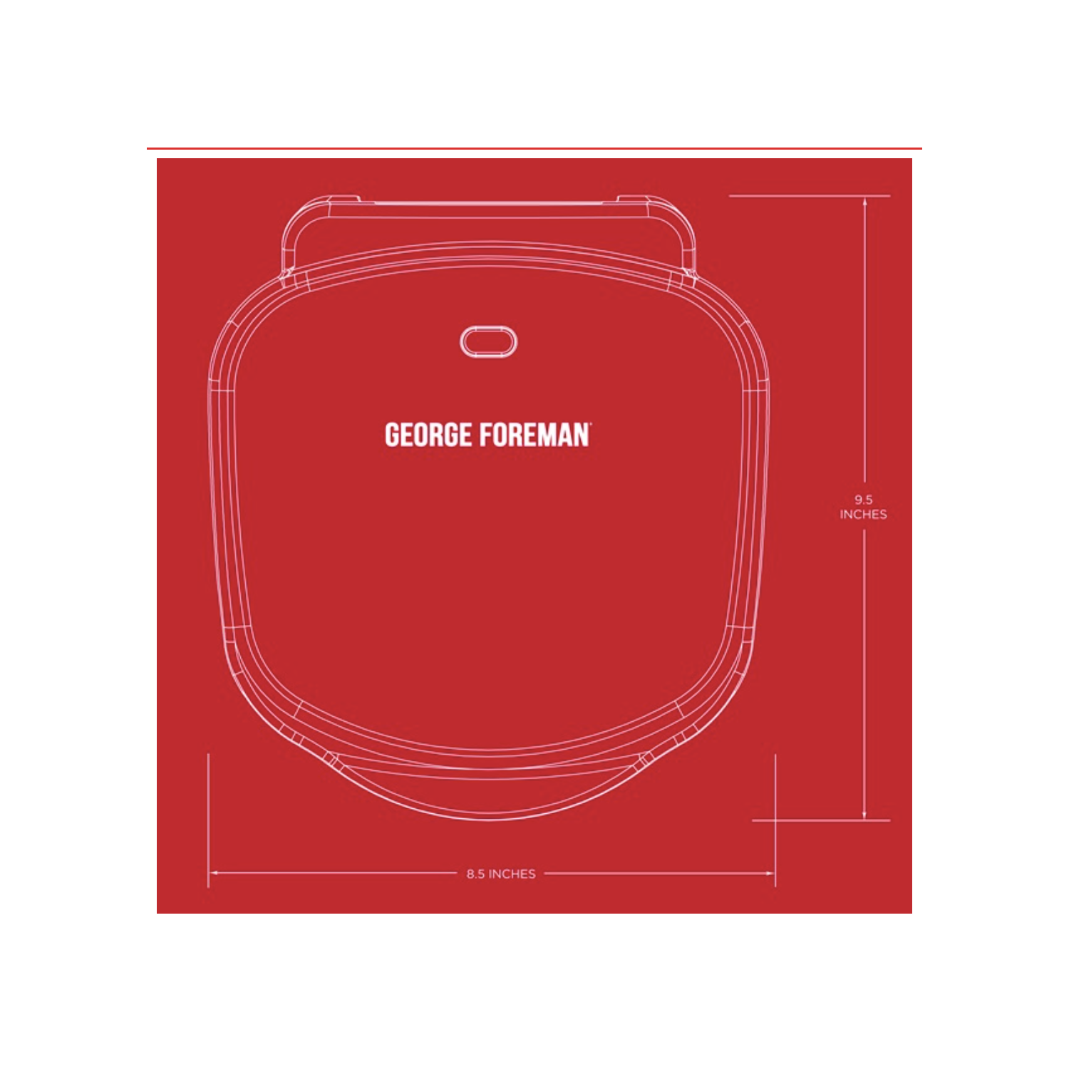 George Foreman 2-Serving CLASSIC Plate Electric Indoor Grill and Panini Press, Black