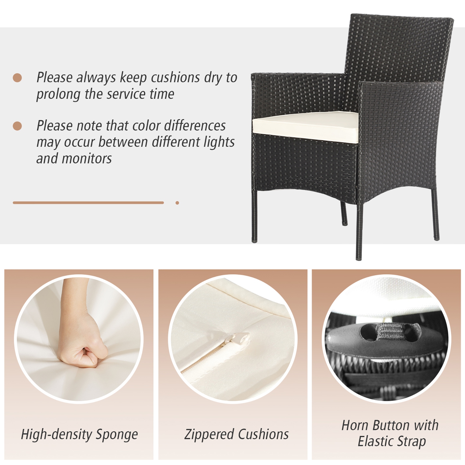 Gymax 8PCS Outdoor Conversation Furniture Set Patio PE Rattan Sofa Set w/ Tables & Ottoman