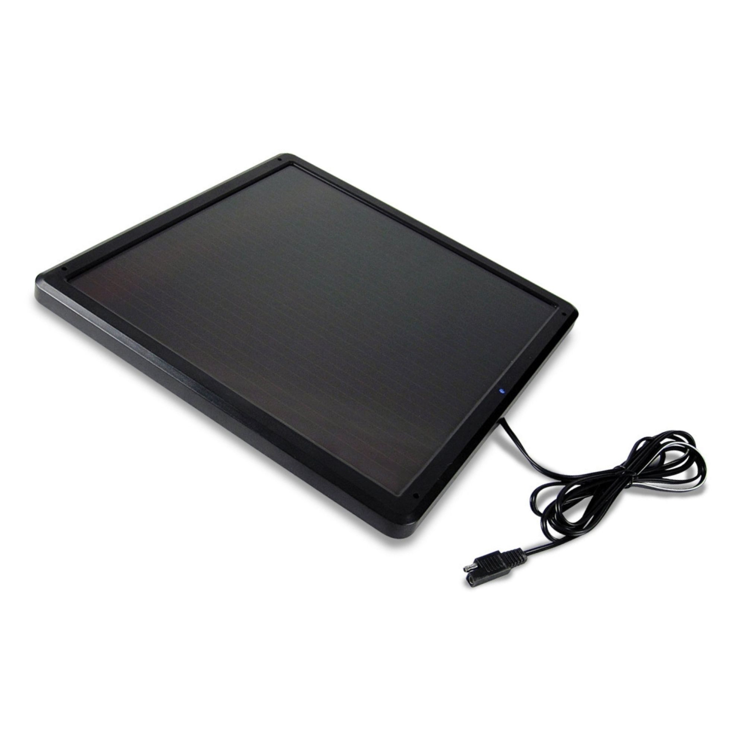 Koolatron 12V Solar Trickle Charger 7.5W, for Vehicle Battery, 400 mAh Max Output, Weatherproof Car Battery Charger with Battery Clamp and J-Plug