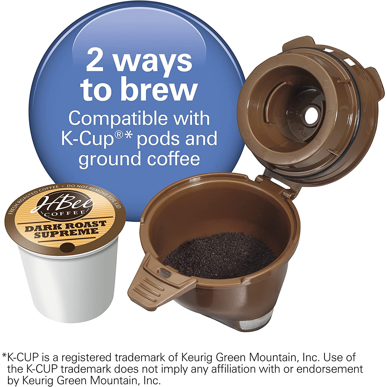 Remis à neuf – cafetière hybride FlexBrew 49900C pour une tasse de Hamilton Beach