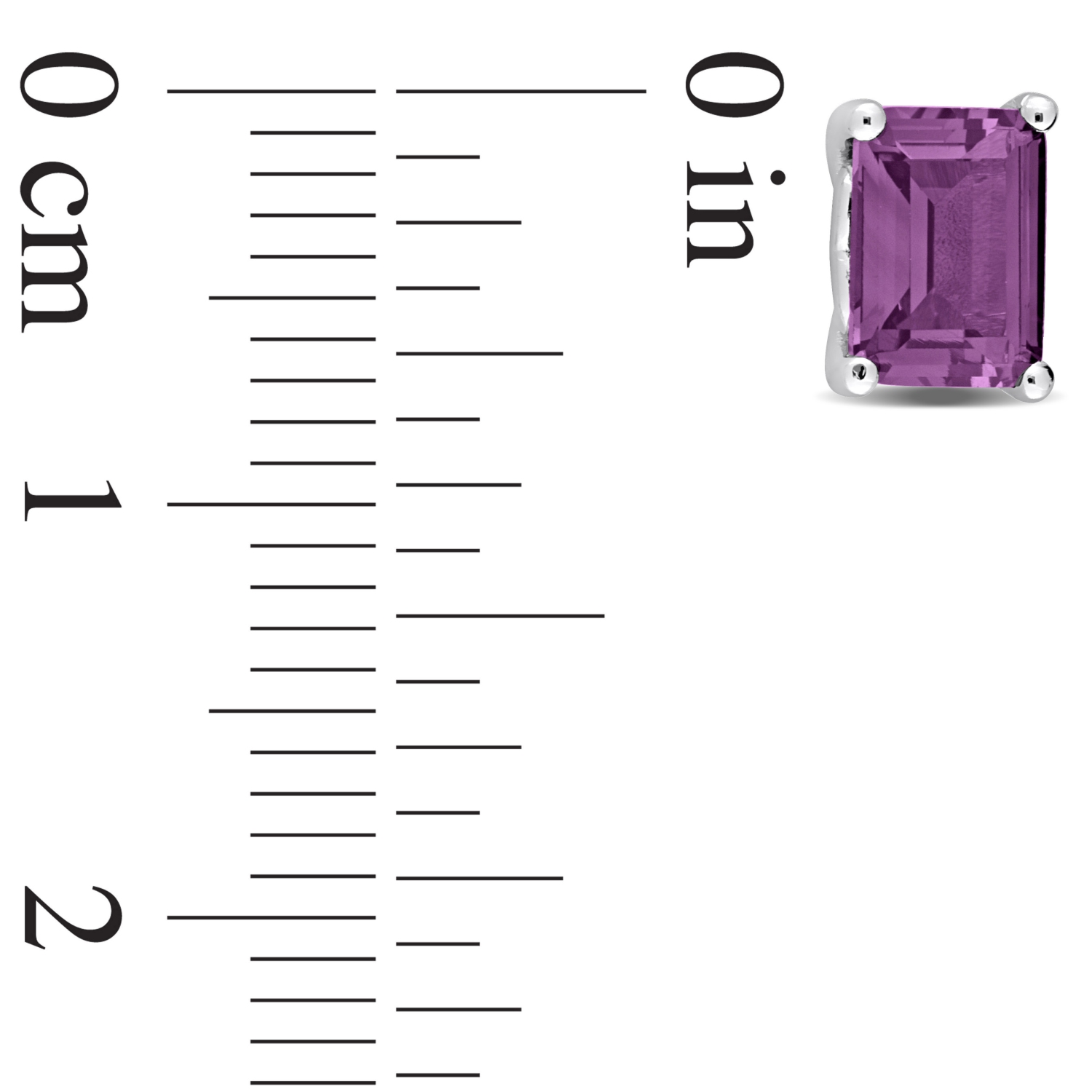 AMOUR Boucles d'oreilles en alexandrite simulée octogonale en argent sterling