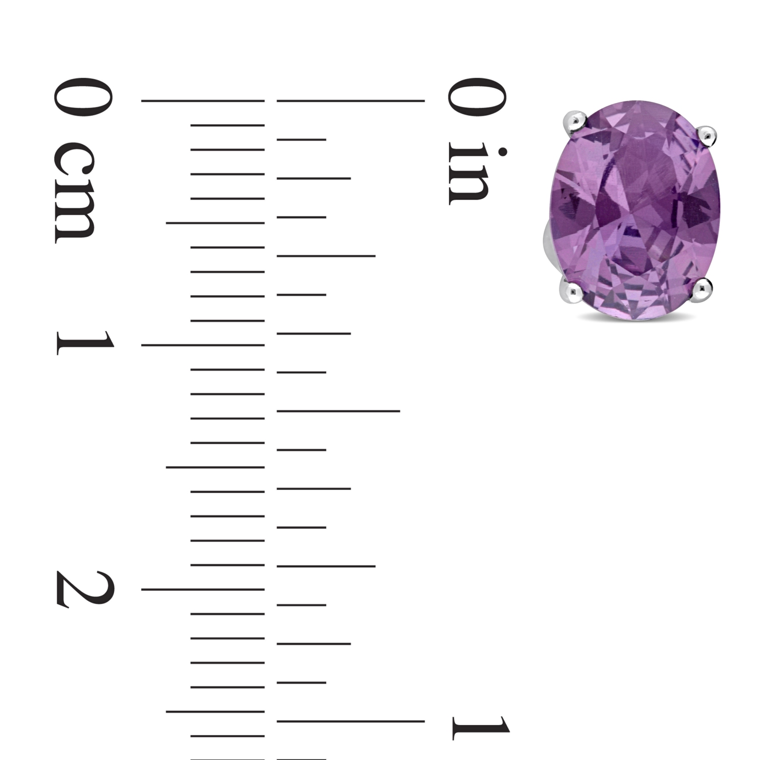 AMOUR Boucles d'oreilles en alexandrite ovale simulée de en argent sterling