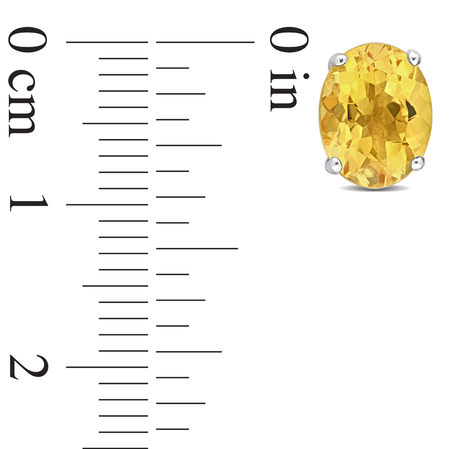 AMOUR Boucles d'oreilles en citrine ovale avec motif de coeur en argent sterling