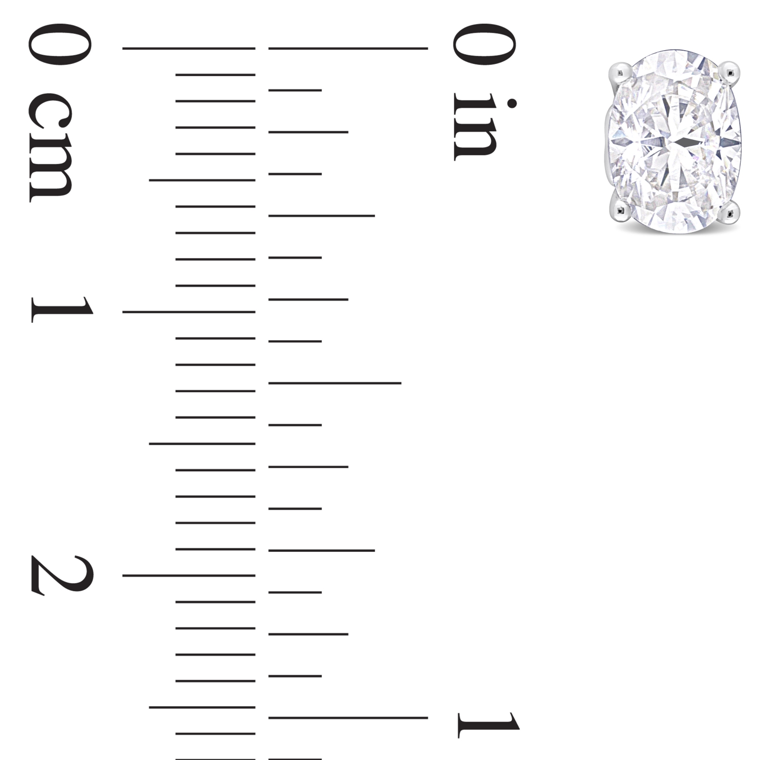 AMOUR Boucles d'oreilles en Moissanite ovale créée, , en argent sterling