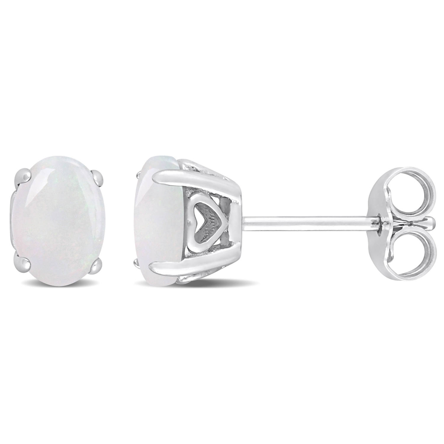 AMOUR Boucles d'oreilles Opale Fashion Post en argent