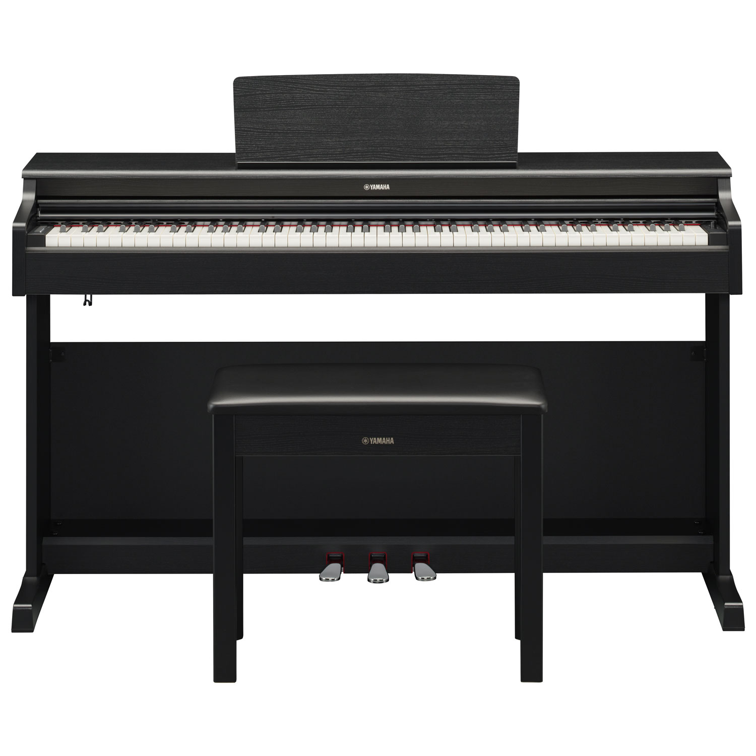Yamaha YDP165 ARIUS Standard 88-Key Weighted Hammer Action Digital Piano w/ Stand, Bench & 3 Pedals - Black