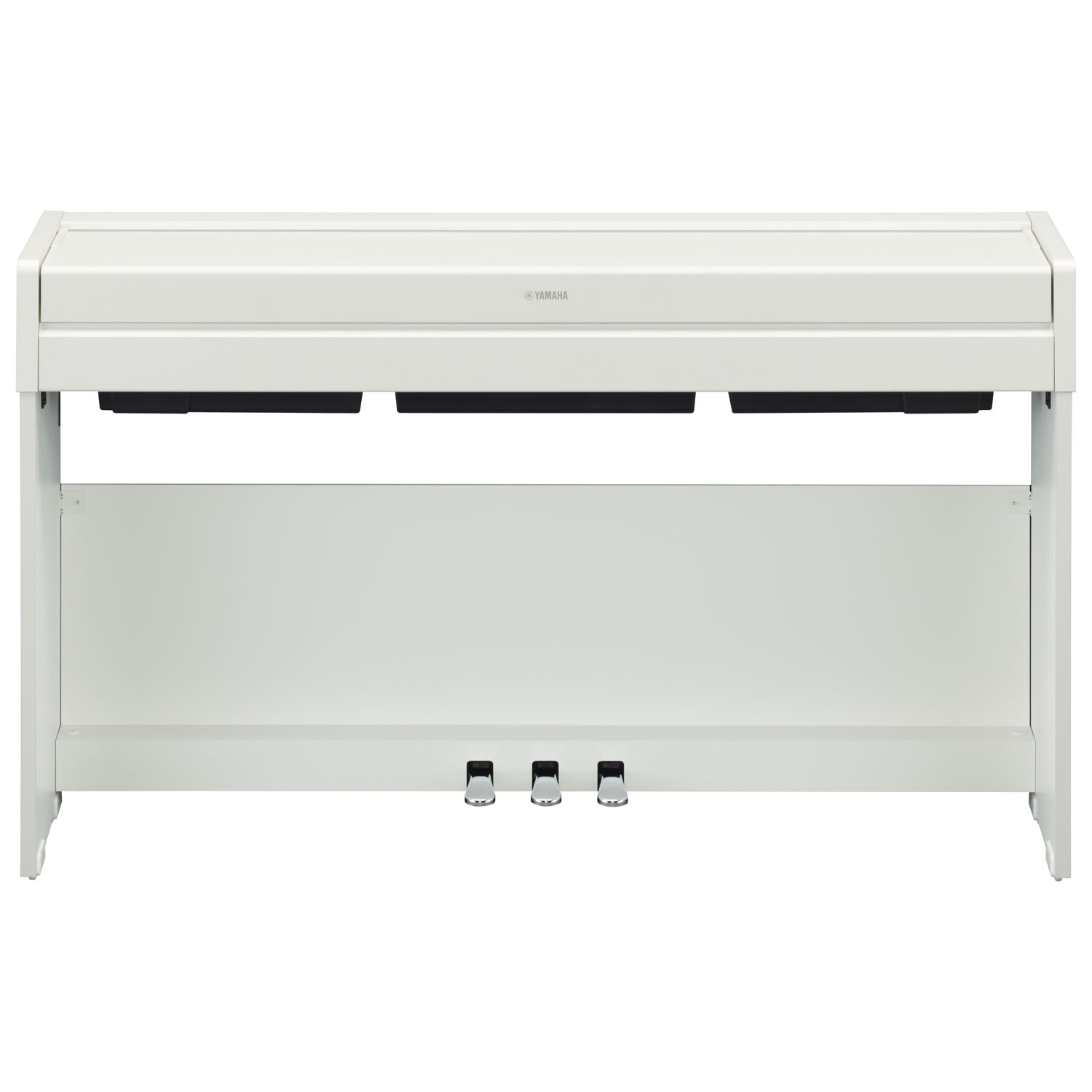 Yamaha ARIUS Slim 88-Key Weighted Action Digital Piano with Stand & 3 Pedals - White