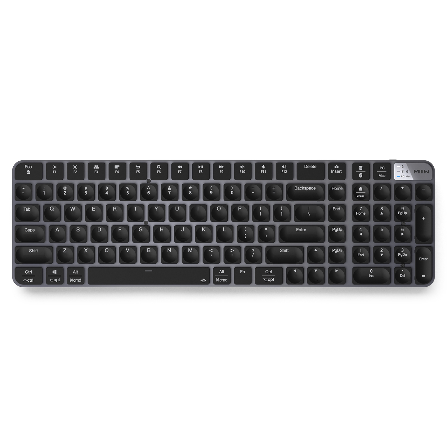 XIAOMI MIIIW K10 Mechanical Gaming Keyboard with Replaceable Keycaps, Dual-mode Low-profile, Red Switch, 102 Key