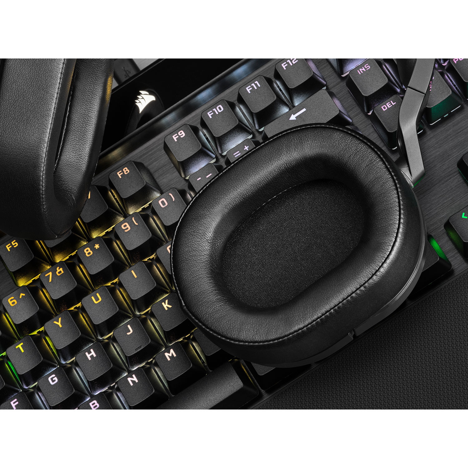 Casque de jeu ambiophonique sans fil Dolby Audio 7.1 HS55 de Corsair pour PC/PS5/PS4 - Noir