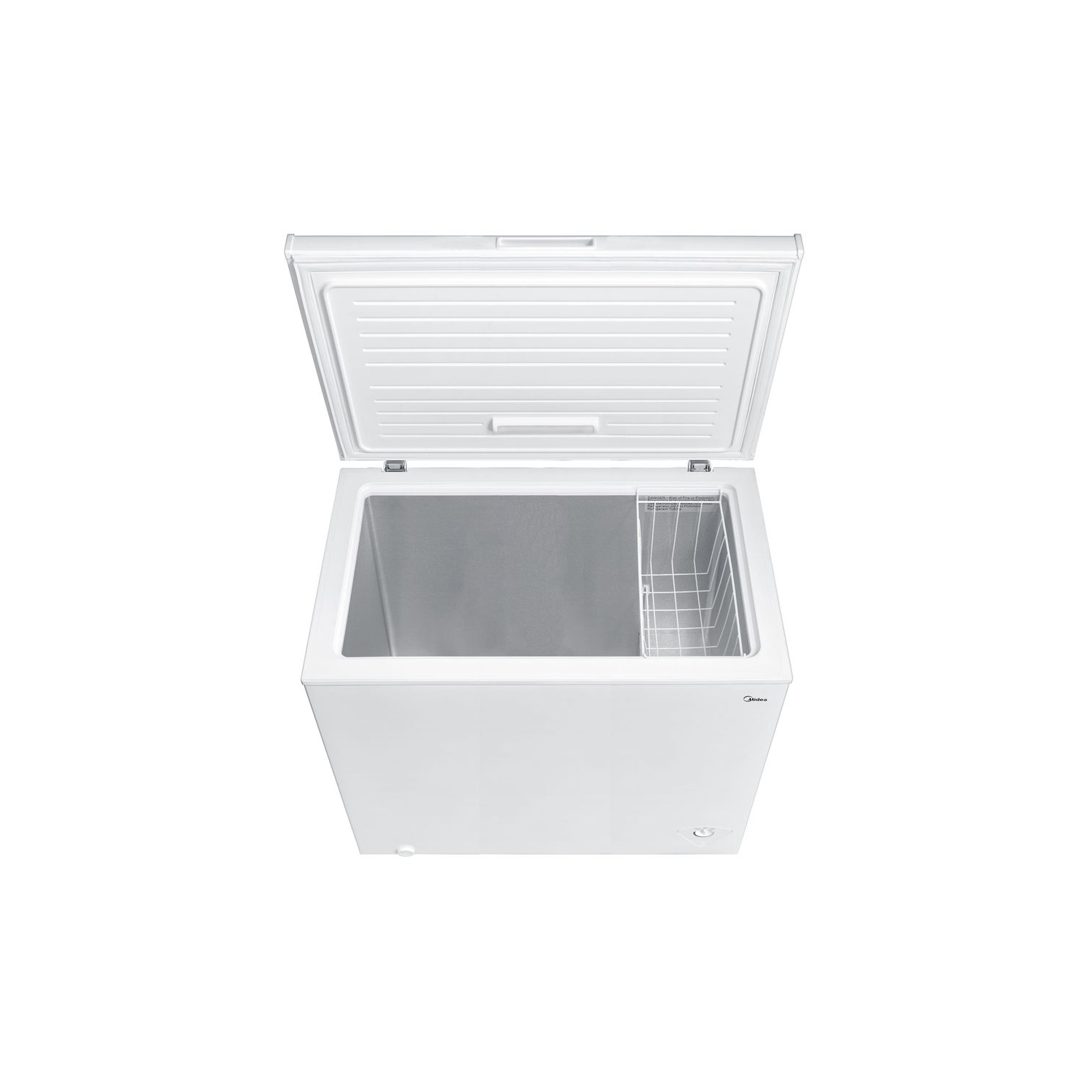 Midea Congélateur coffre de 7,0 pieds cubes avec panier amovible, température réglable, pour cuisine, garage, appartement, bureau - Blanc