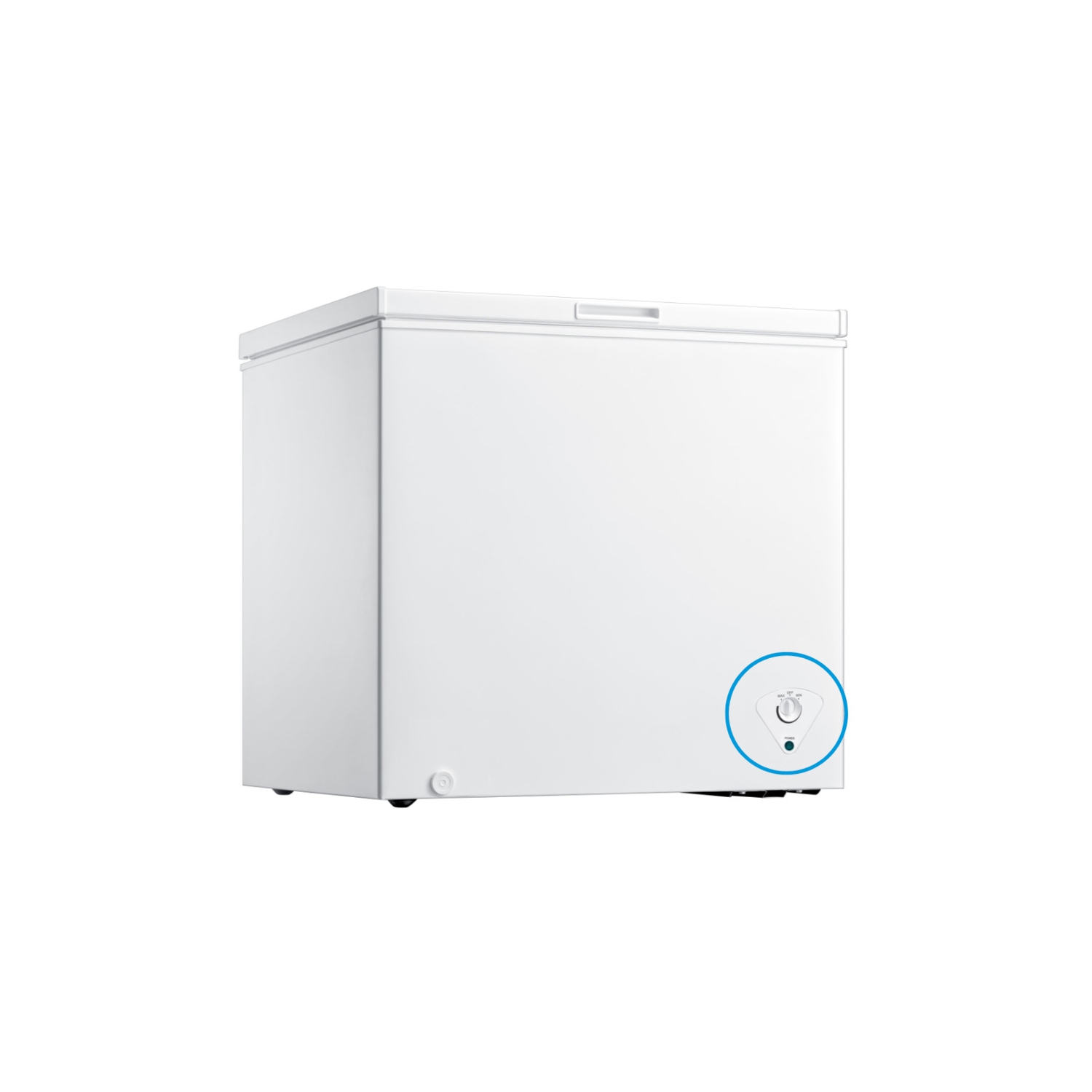 Midea Congélateur coffre de 7,0 pieds cubes avec panier amovible, température réglable, pour cuisine, garage, appartement, bureau - Blanc