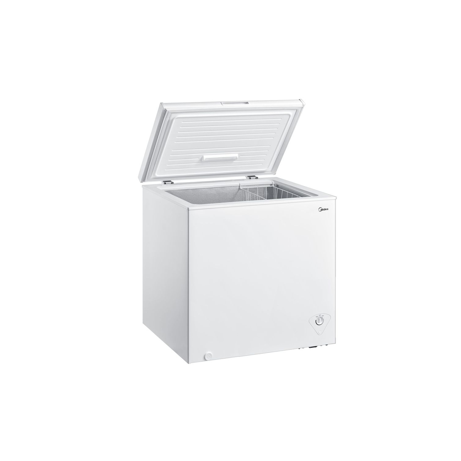 Midea Congélateur coffre de 7,0 pieds cubes avec panier amovible, température réglable, pour cuisine, garage, appartement, bureau - Blanc