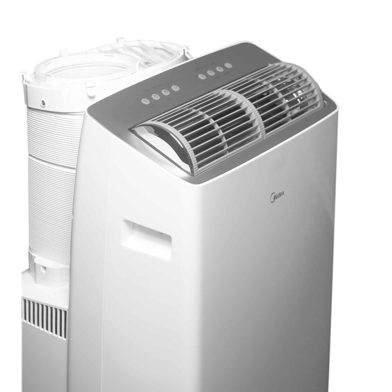 MIDEA SMART CLIDICATEUR PORTABLE 14 000 BTU blanc et gris - MP12SVWBA3RCM