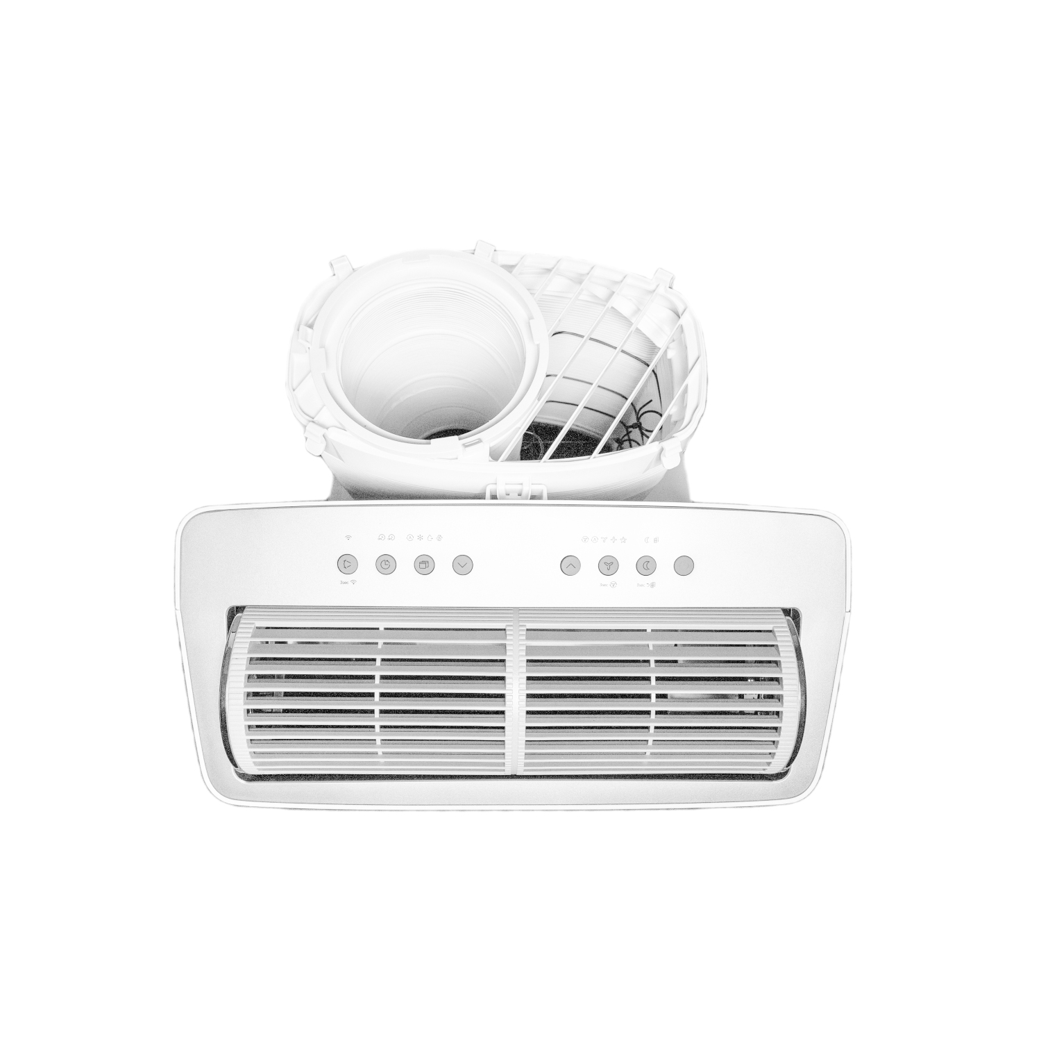 MIDEA SMART CLIDICATEUR PORTABLE 14 000 BTU blanc et gris - MP12SVWBA3RCM