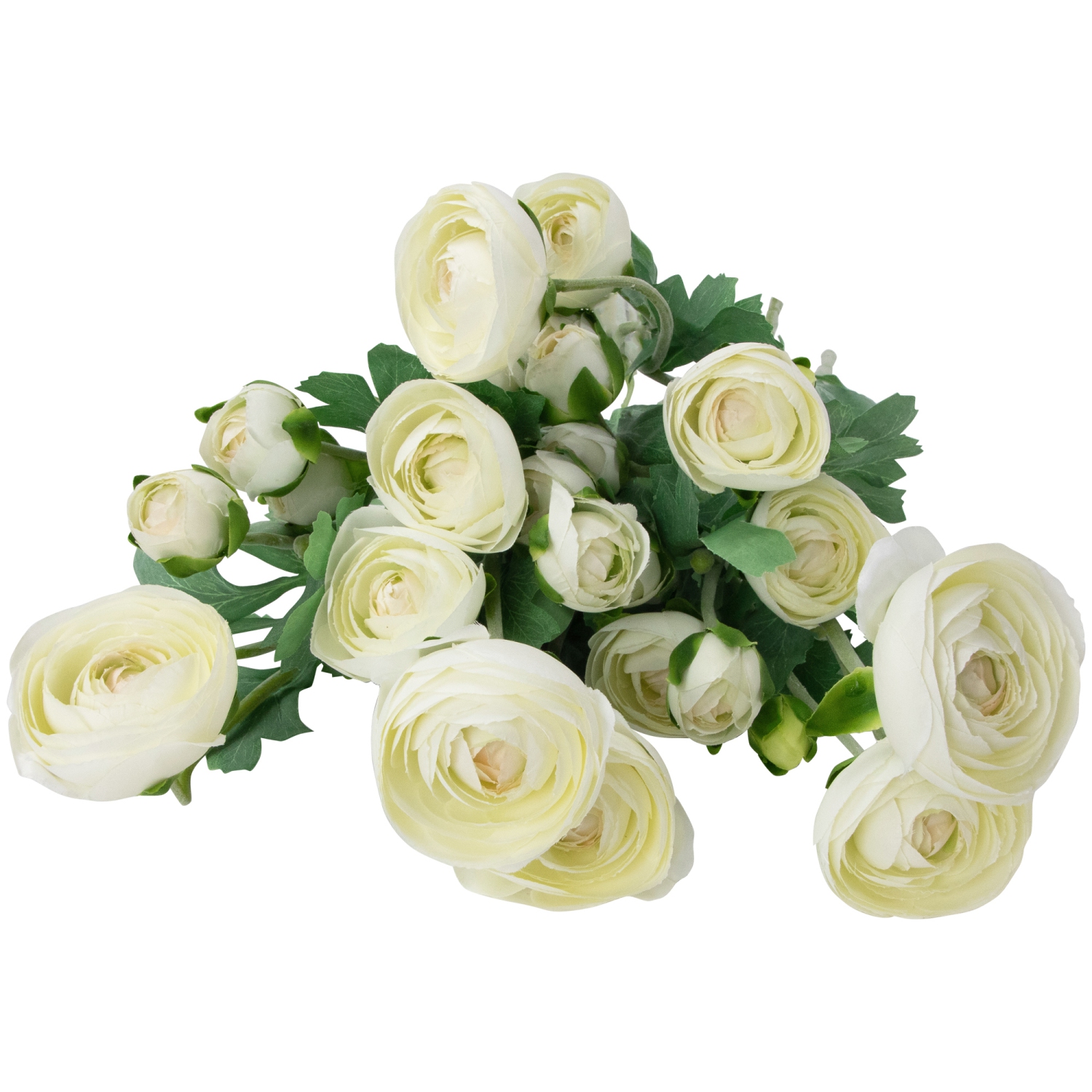 Real Touch™ – Sray à fleurs artificielles Ranunculus, ensemble de 6 à 21 po